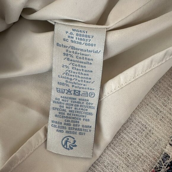 Boden Tweed A Line Floral Skirt Women's size 12T 12 Tall - Picture 6 of 6